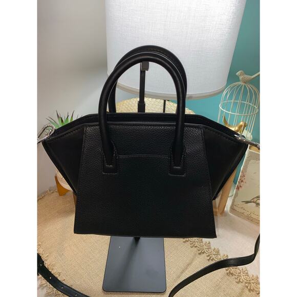 Michael Kors Avril Small Studded Patchwork Signature Logo Satchel Purse GUC - Picture 7 of 8